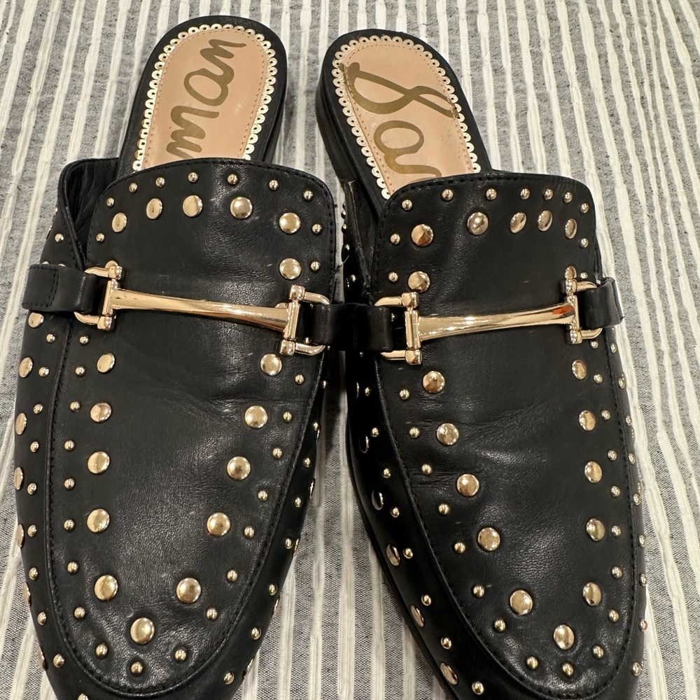Sam Edelman black leather sandals size 8M in good condition - Picture 2 of 3